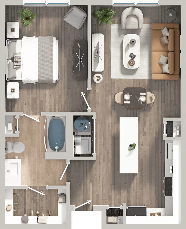 Dawn - Renovated 2106 floor plan